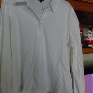 Express Woman Long sleeve white top Size L